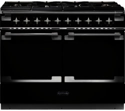 RANGEMASTER  Elise SE 110 Dual Fuel Range Cooker - Black & Chrome